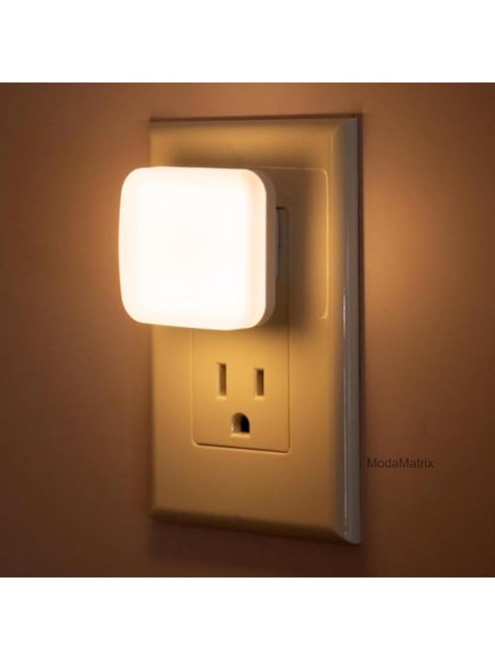 Briignite LED Night Light Plug into Wall 2 Pack Sensor Auto On/Off Warm White